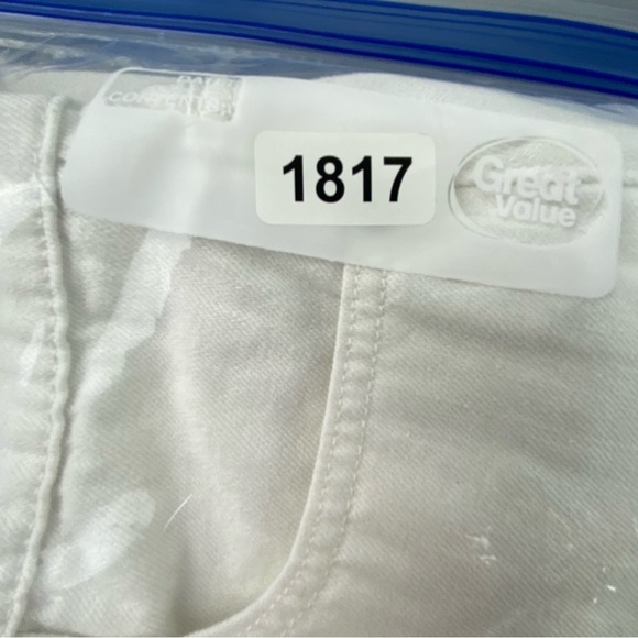 Madewell Rigid Denim A-Line white button fly mini skirt with raw edge sz 27 - Picture 11 of 12